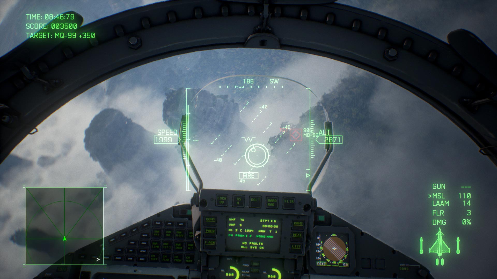 Ace Combat 7 jet interior