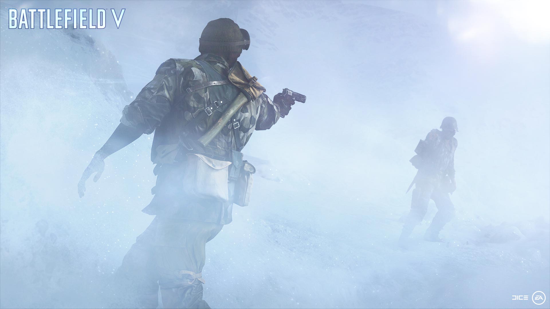 Battlefield 5 soldiers fighting in fog