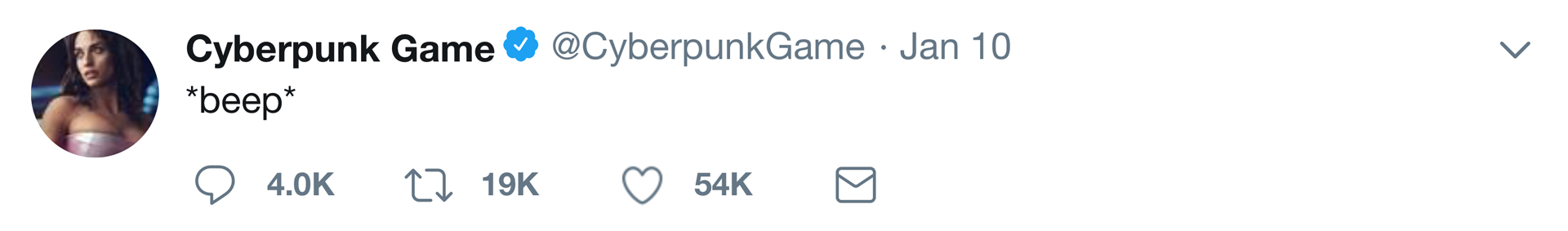 Cyberpunk Tweet