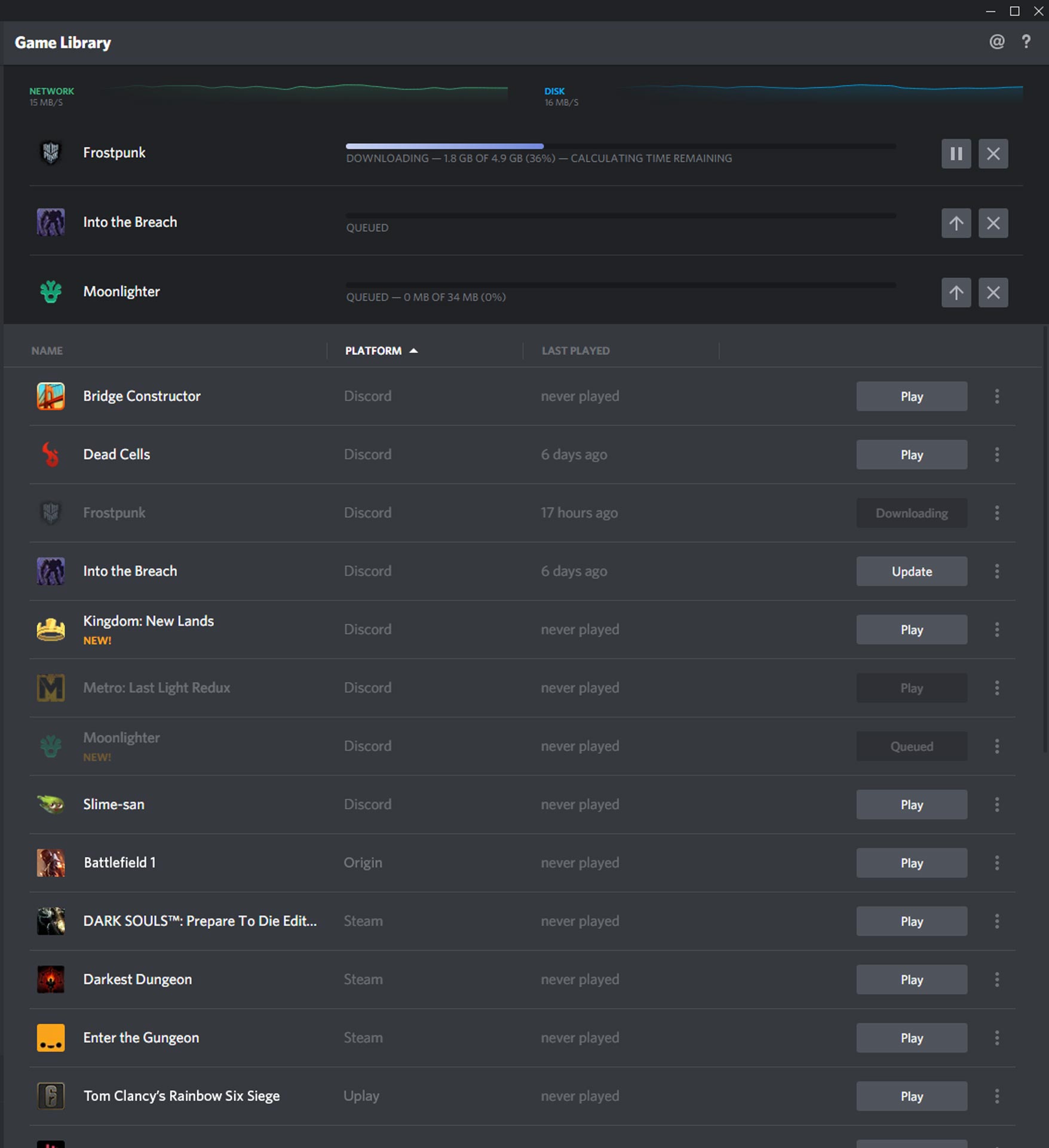 Discord Game Launcher