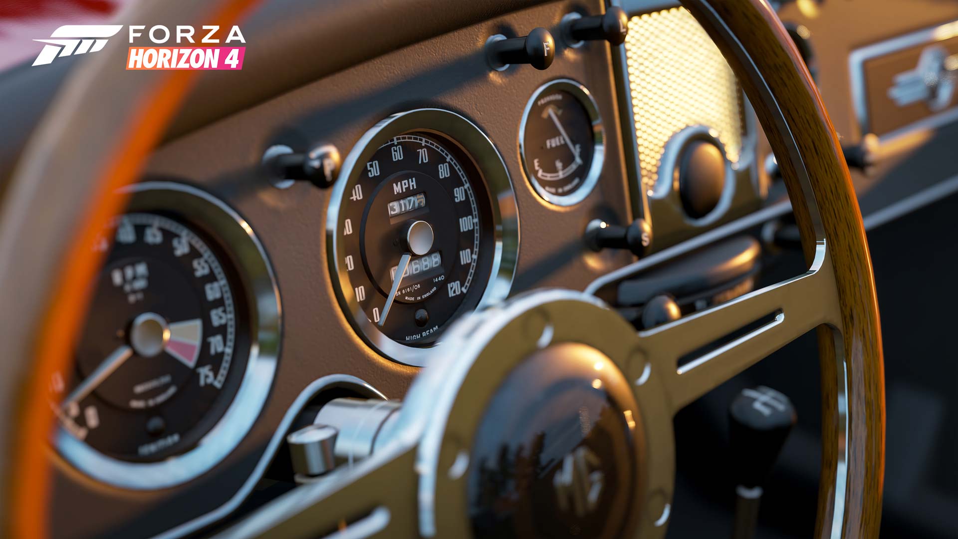 Forza Horizon 4 interior of car