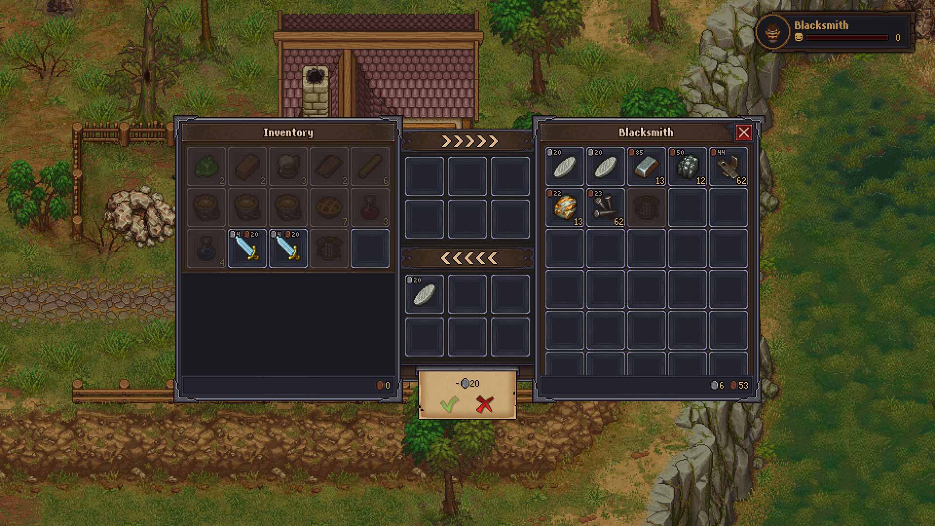 Graveyard Keeper: Blacksmith.