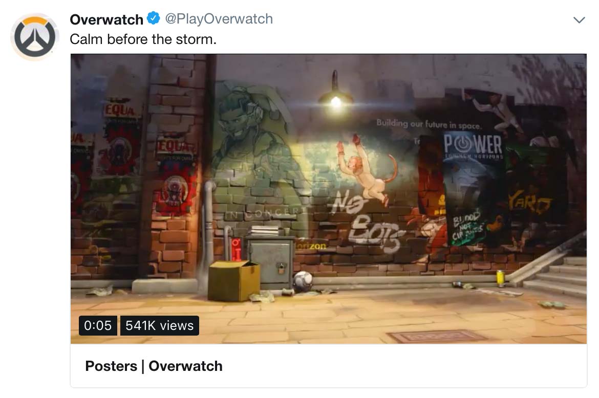 Overwatch teaser tweet, hero 28?