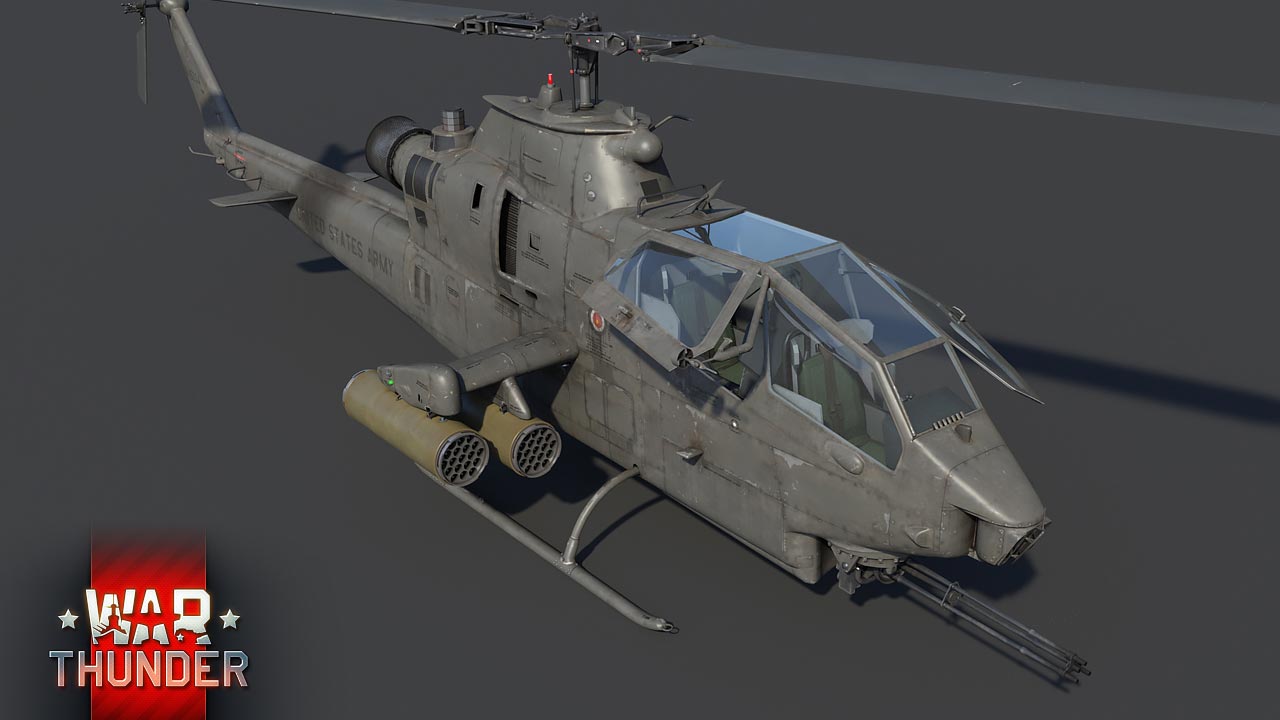 3d model of AH-1F Cobra Helicopter.