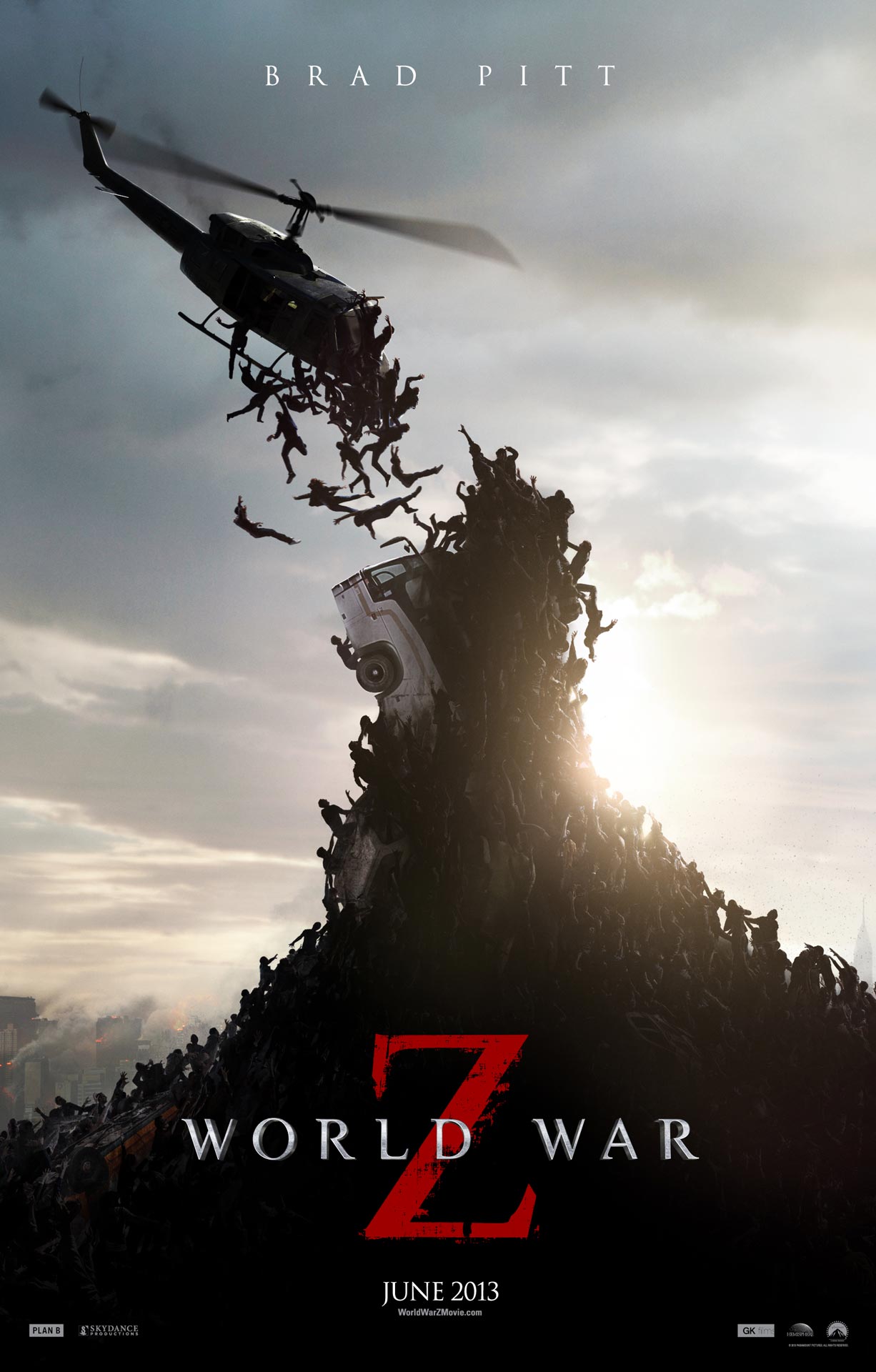 Poster of the World War Z movie released in 2013.